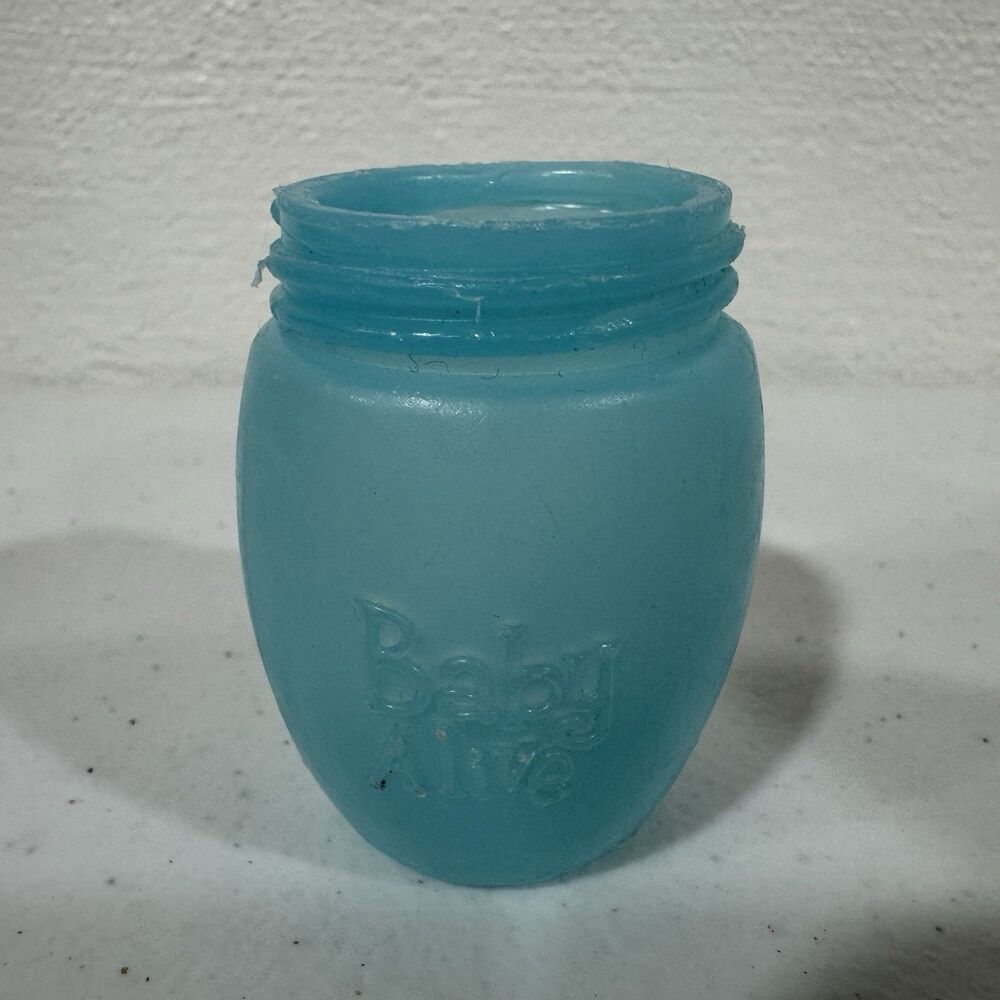 Baby Alive Aqua Blue Jar Container Bottle Accessory Doll Food Water Refill Toy